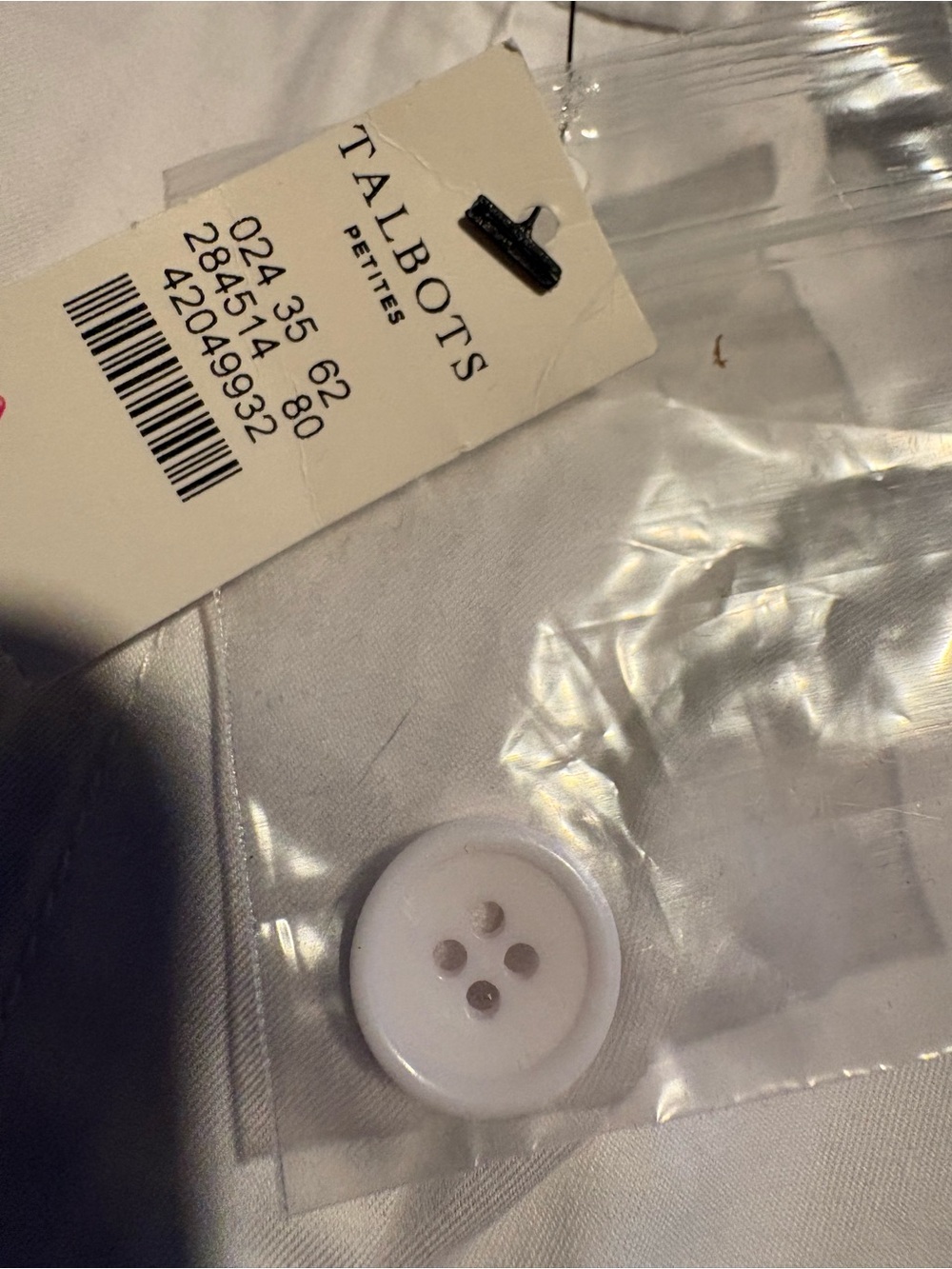 Ladies Talbots Petites The Perfect Skimmer White Cropped Pants - New 12P - Picture 2 of 5
